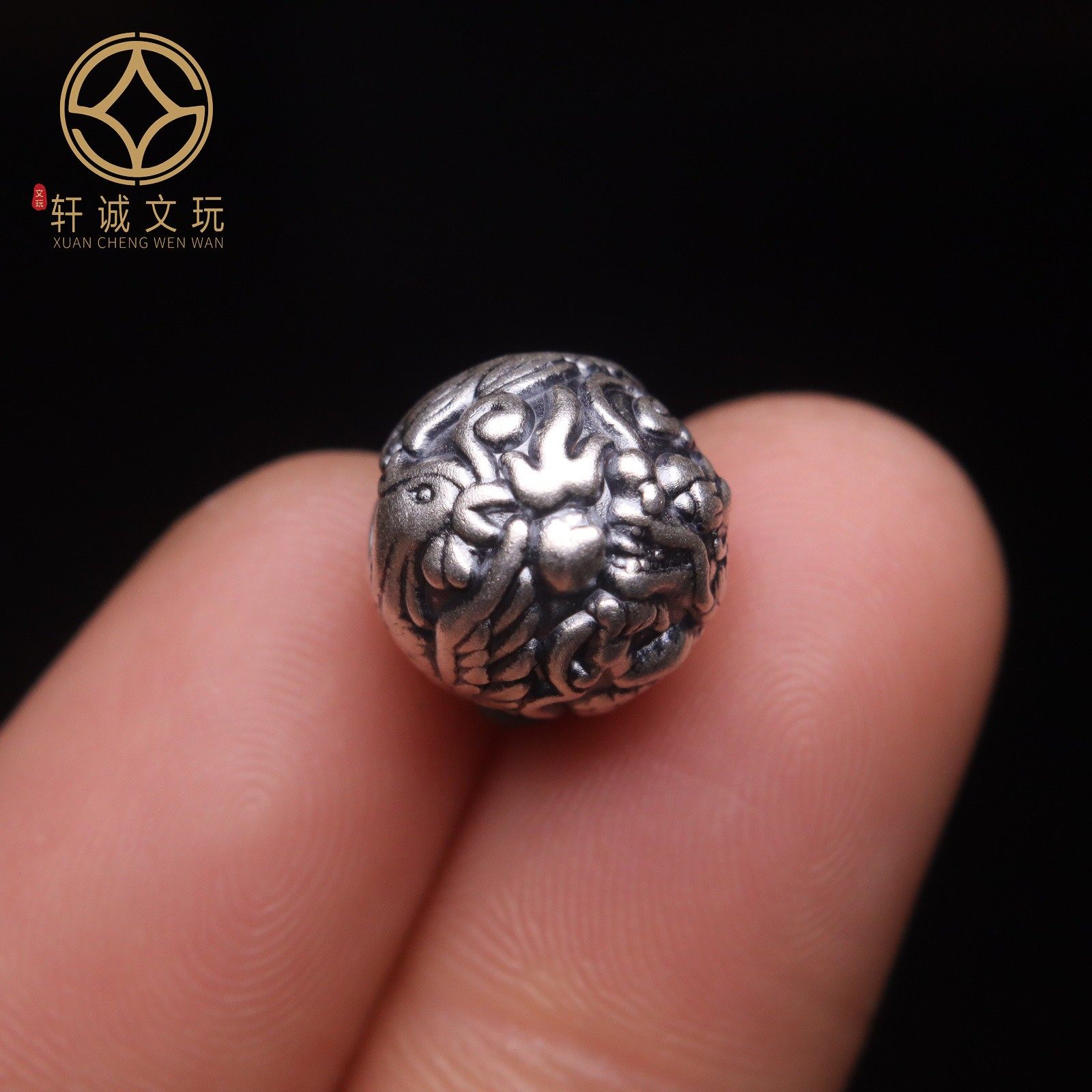 原创足银999龙凤珠顶腰珠隔珠菩提手串手工串珠diy文玩配饰配珠,饰品/流行首饰/时尚饰品新,银饰配件,淘宝优惠券,粉丝福利购,淘宝优惠卷