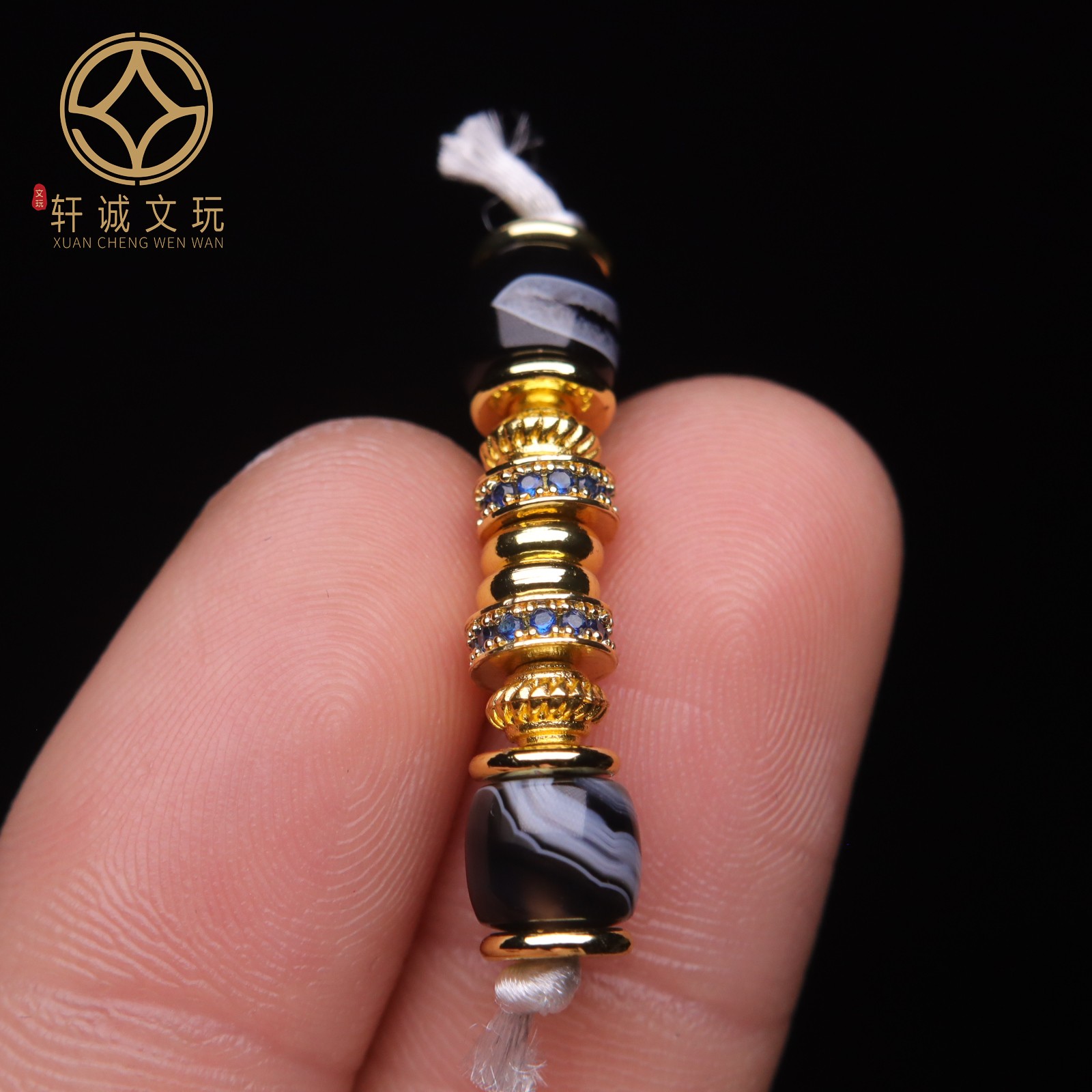 天然天珠玛瑙精工老型套装隔珠散珠万向轴手串手链108diy配饰配件