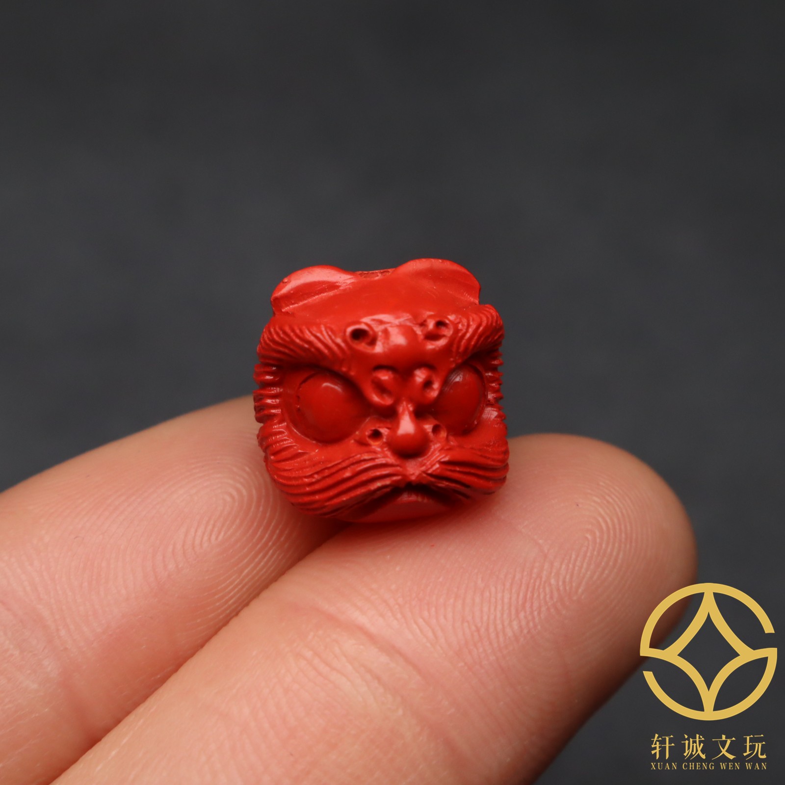 保真朱砂红砂醒狮桶珠顶腰珠隔珠菩提手串长串配饰配珠散珠文玩