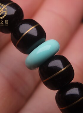 优化高瓷绿松石平安扣面包圈蒙松散珠手串手持菩提108diy配饰配饰