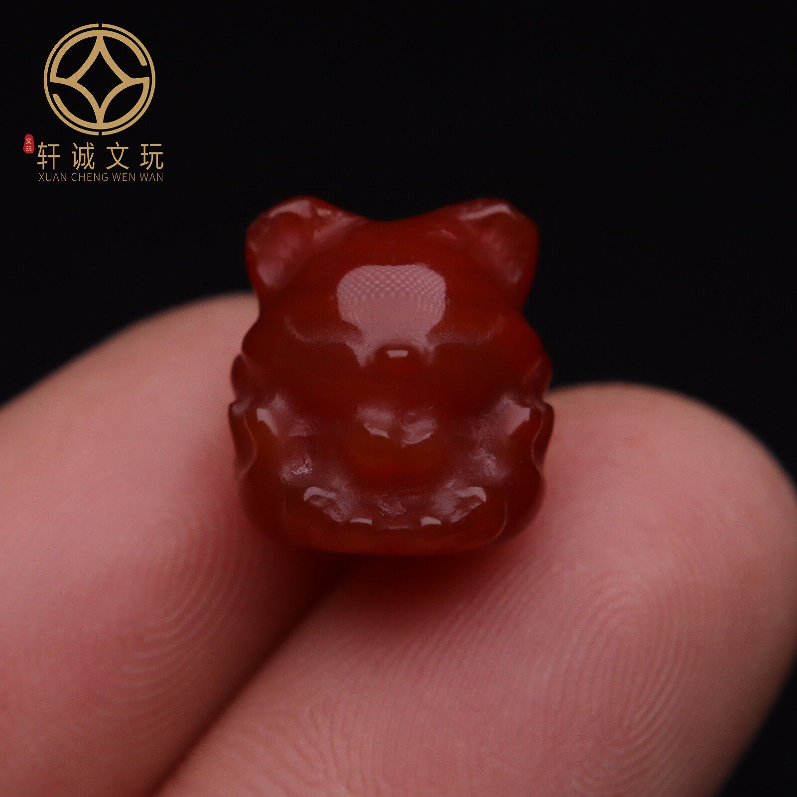 保真凉山满肉满色南红貔貅玛瑙吊坠散珠DIY配饰文玩新品配件饰品