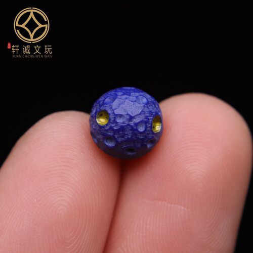 天然青金石顶腰珠隔珠背云金刚星月菩提手串手链文玩配饰配件饰品