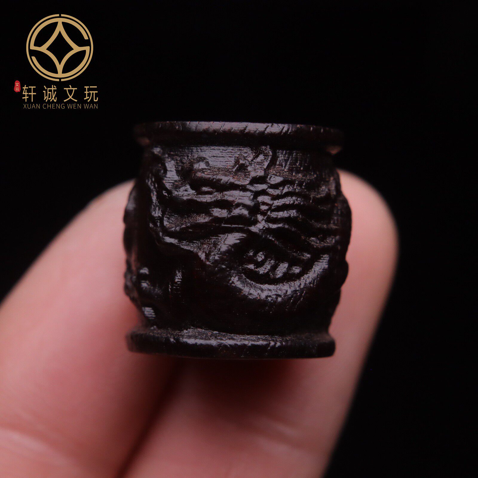 天然沉香木黑檀木龙桶珠鼓珠散珠DIY文玩配饰饰品手串链配珠配件