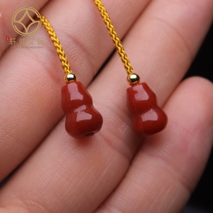 保真凉山满肉满色南红玛瑙隔珠散珠DIY配饰新品配件葫芦弟子珠