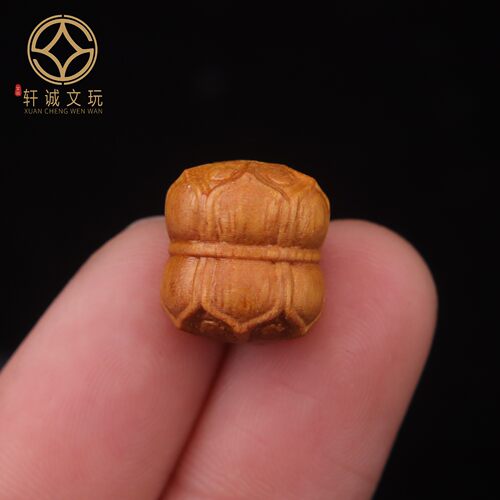 13MM莲花桶珠天然沉香木檀木鼓珠配件文玩散珠配饰diy配件