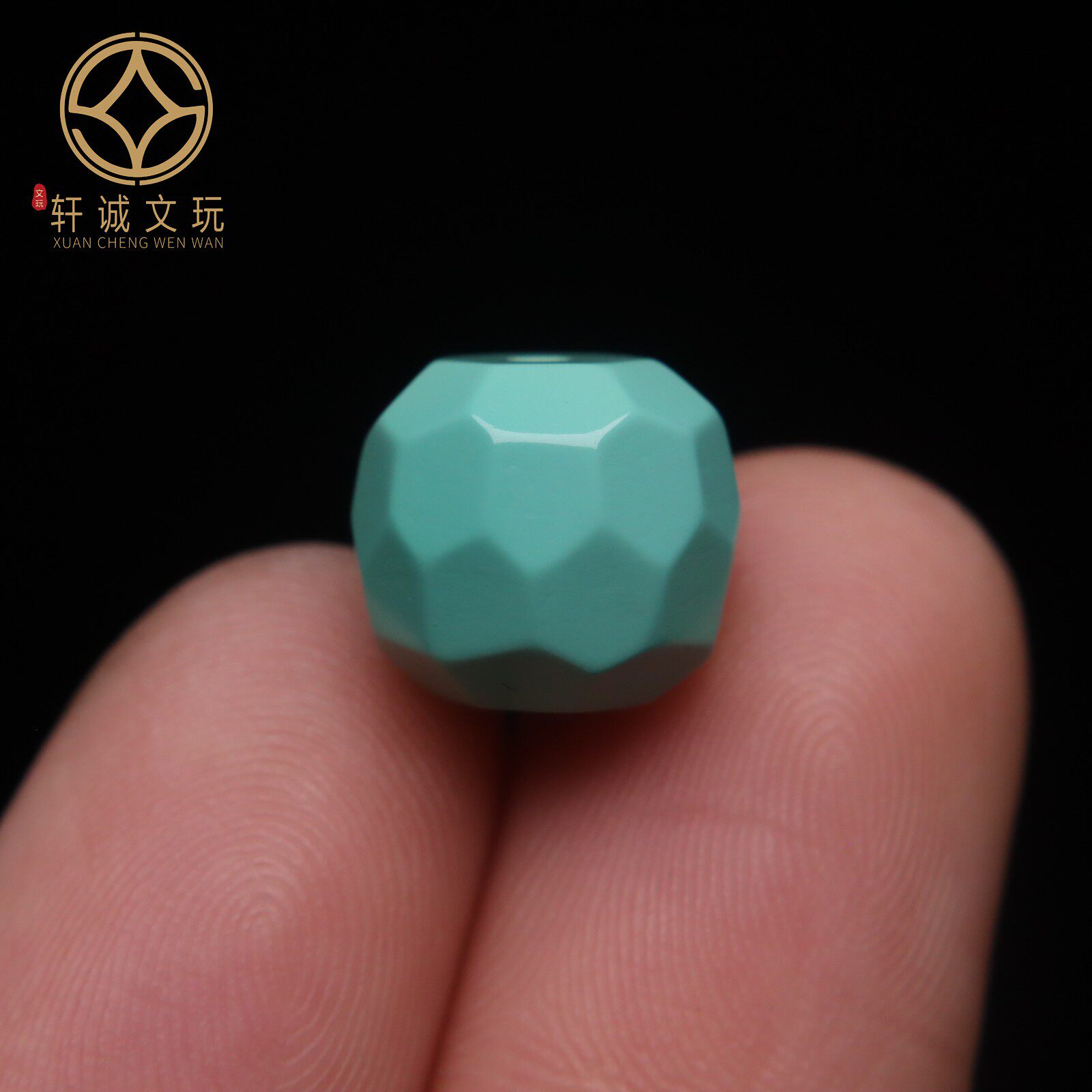 优化高瓷绿松陨石无相纹切面刻面老型桶珠蒙松散珠手串108diy配饰