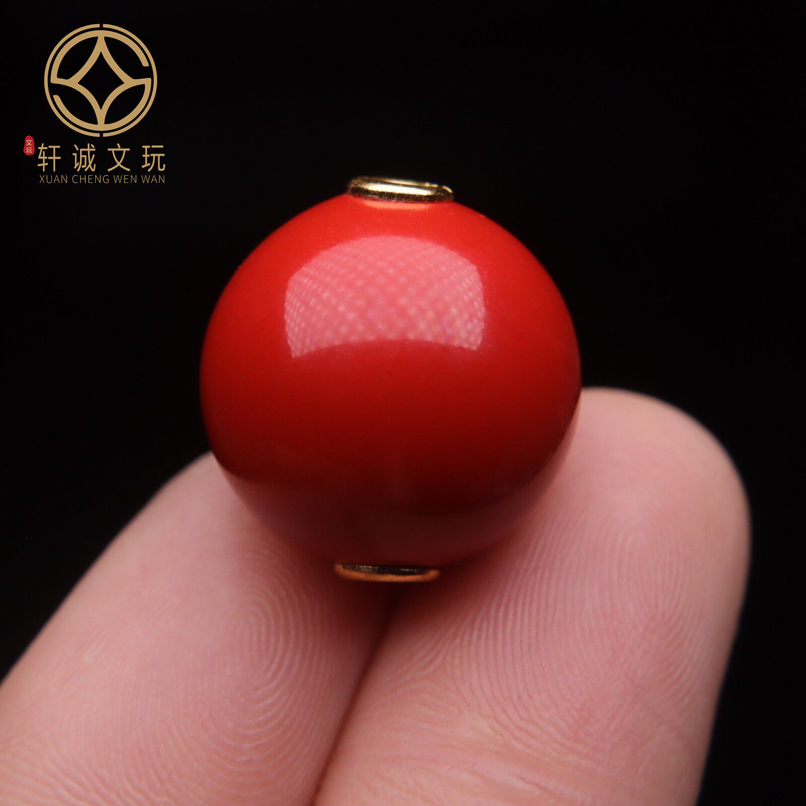 原矿s925银镀金天然朱砂散珠紫金帝王砂红色圆女手链男手串单圆珠