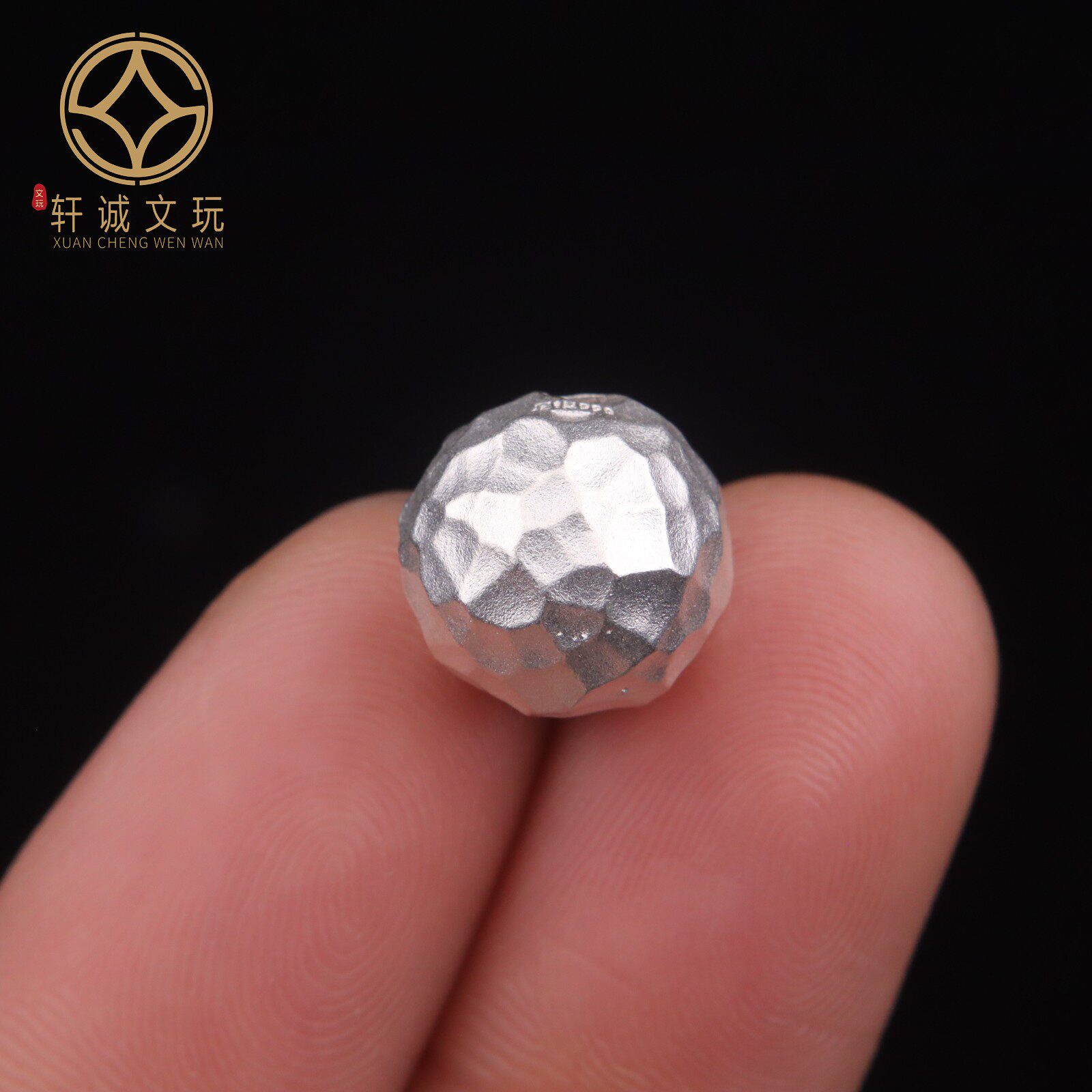 原创s999纯银三角随型桶珠配饰配件DIY文玩串珠手串饰品配珠