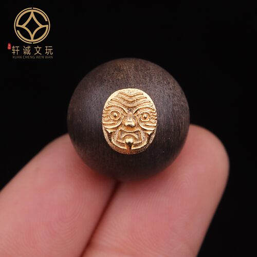 天然古法金奇楠沉香木圆珠光珠散珠DIY手串手链108佛珠配饰配珠