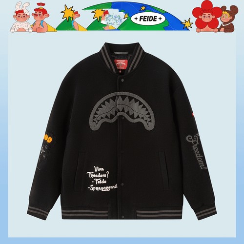 鲨鱼嘴2025新款刺绣棒球服