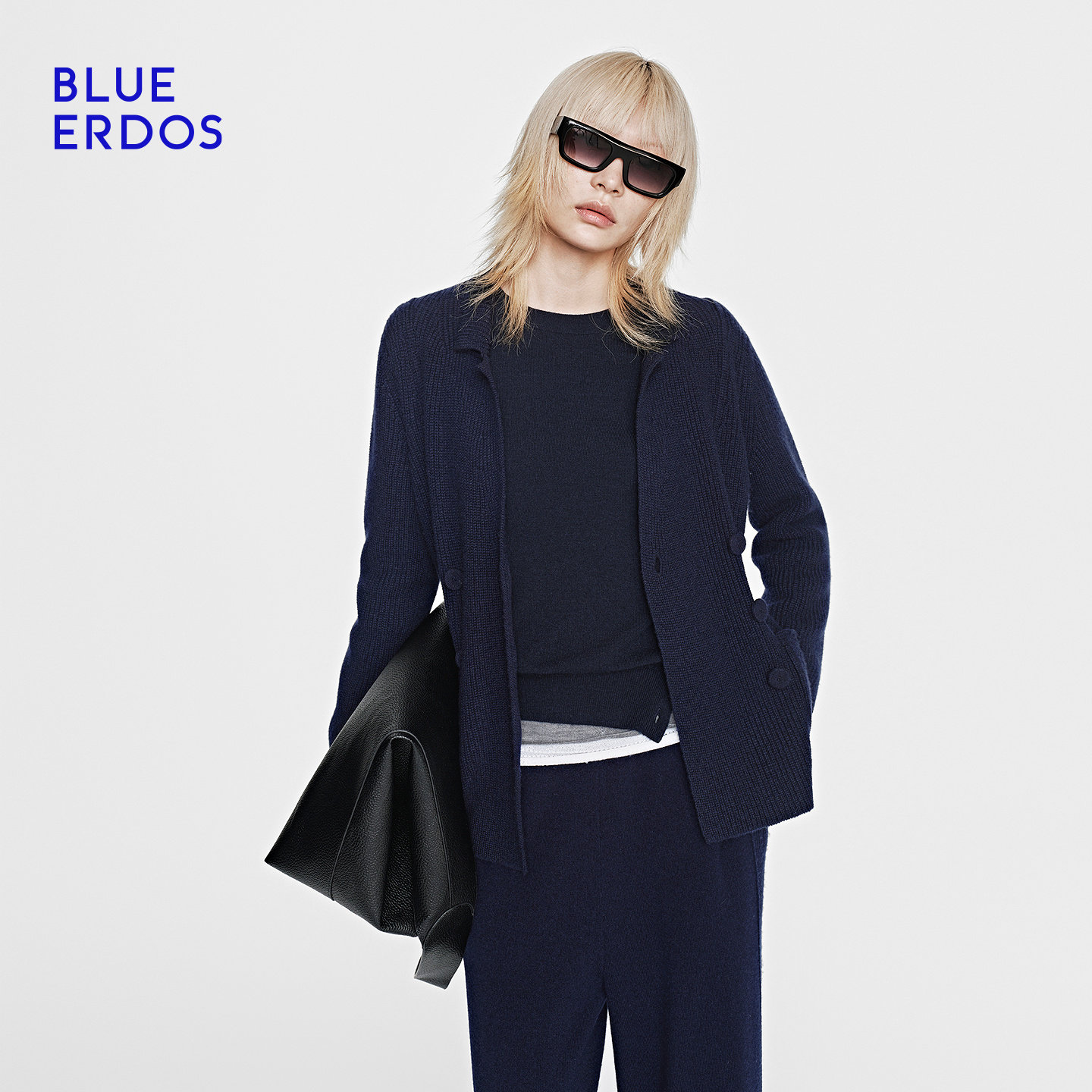 BLUE ERDOS2026早春新品高智感百搭羊毛羊绒西装款刺绣针织开衫女,女装/女士精品,西装,淘宝优惠券,粉丝福利购,淘宝优惠卷