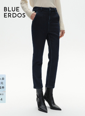 BLUE ERDOS经典复古通勤小脚牛仔裤九分裤B246M3015