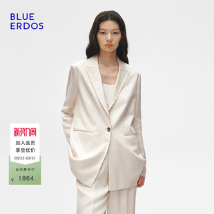 西装 BLUE 气质简约通勤一粒扣薄款 春季 外套B255J1008 ERDOS