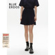 BLUE ERDOS冬季 简约百搭精纺翻花针织半裙女短裙B246F0011