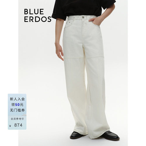 blueerdos宽松阔腿牛仔裤