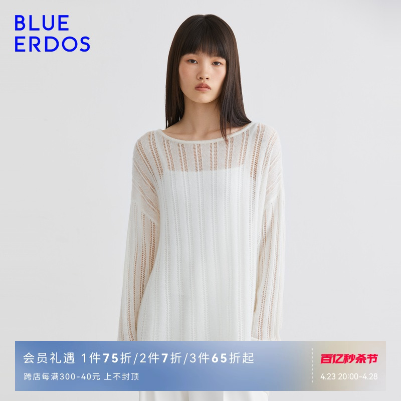 blueerdos羊绒圆领女装时尚