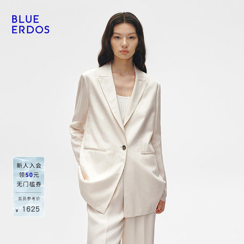 BLUE ERDOS 春季气质简约通勤一粒扣薄款西装外套B255J1008