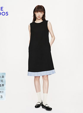 BLUE ERDOS2026夏季新品连衣裙简约时尚松弛感后背蝴蝶结短裙