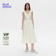 吊带连衣裙B255I3003 气质优雅棉丝混纺无袖 BLUE ERDOS春季
