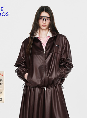 BLUE ERDOS2026早春新品复古百搭立领拉链夹克外套女B2265J016