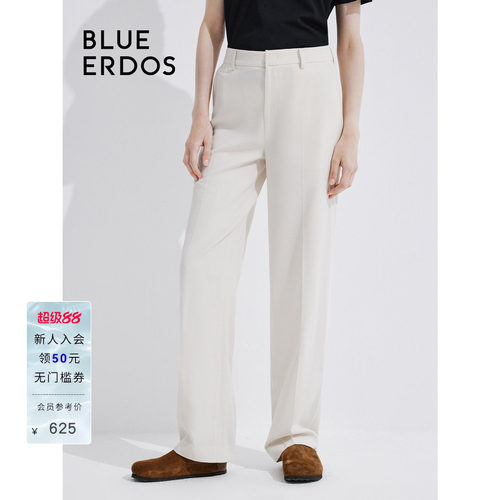 blueerdos高腰直筒西装裤