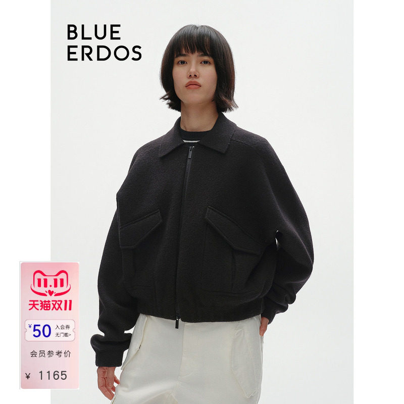 【100%绵羊毛】BLUE ERDOS通勤夹克外套B546D1003