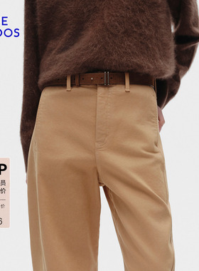 【明星同款】BLUE ERDOS 冬季新品极简复古品牌LOGO压印女皮带