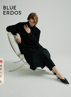 BLUE ERDOS全羊毛气质毛呢大衣B546K2001