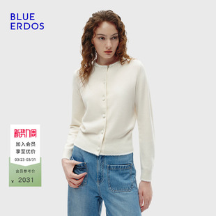 ERDOS 饰女开衫 春季 浪漫优雅圆领珠片装 B256A1029 新品 BLUE