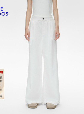 BLUE ERDOS 冬季白色棉混纺牛仔裤B255M1009