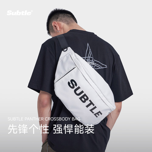 SUBTLE运动风斜挎单肩包