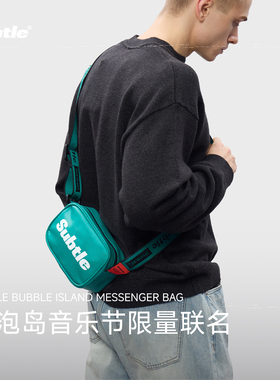 SUBTLE×泡泡岛音乐节联名新款斜挎包休闲单肩包运动通勤包男女款