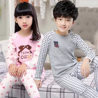 Đồ lót trẻ em ấm áp với bé trai cotton bé trai áo len cotton lớn 100% quần áo mùa thu cho bé - Quần áo lót bộ body cho bé