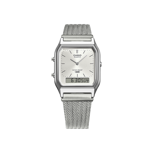 【新品】casio卡西欧手表男女正品复古摩登简约方块手表AQ-230EM