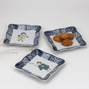 陶瓷点心碟下午茶四方蛋糕盘小吃碟子料理小菜碟创意商用餐具 日式