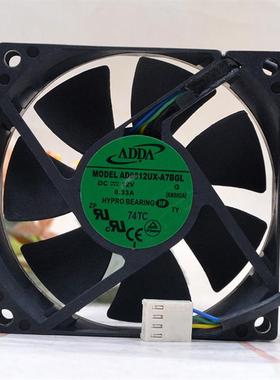 AD0812UX-A7BGL 12V 0.33A 8CM 协喜 8025 4线PWM温控风扇