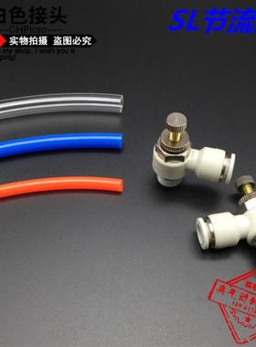 CHpisco匹士克白色节流阀SL4/6/8/10/12-M5/01/2/3/4调速阀开关