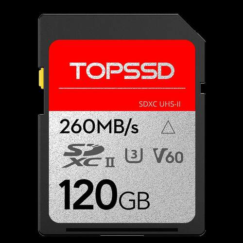 天硕120G 260MB/s UHS-II双芯高速SD卡相机XI相机内存卡