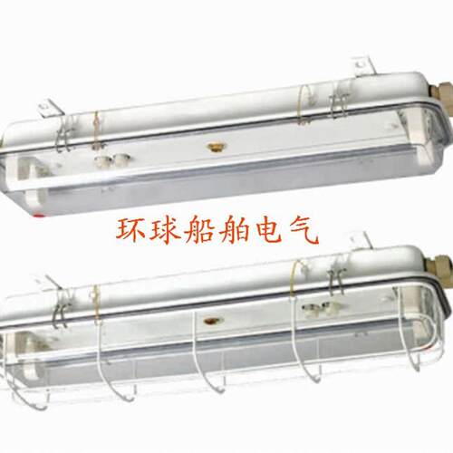 船用荧光舱顶灯JCY22-2EF带应急网罩ZYC22-2EFJCY32/42-2EF双管