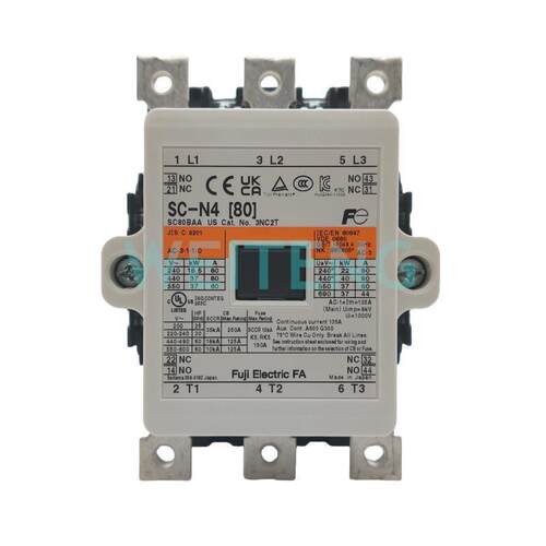 FUJI电机 SC-N4 440/480V交流船用接触器SC80BAA三相40KW原装