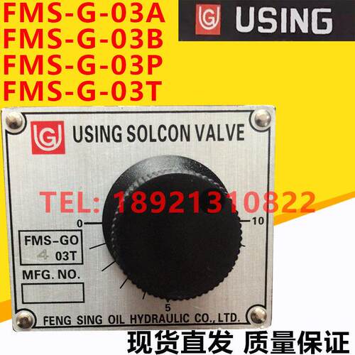 峰欣USING电磁流量阀 电磁调速阀FMS-GO*-03T FMS-G*-03P/A/B