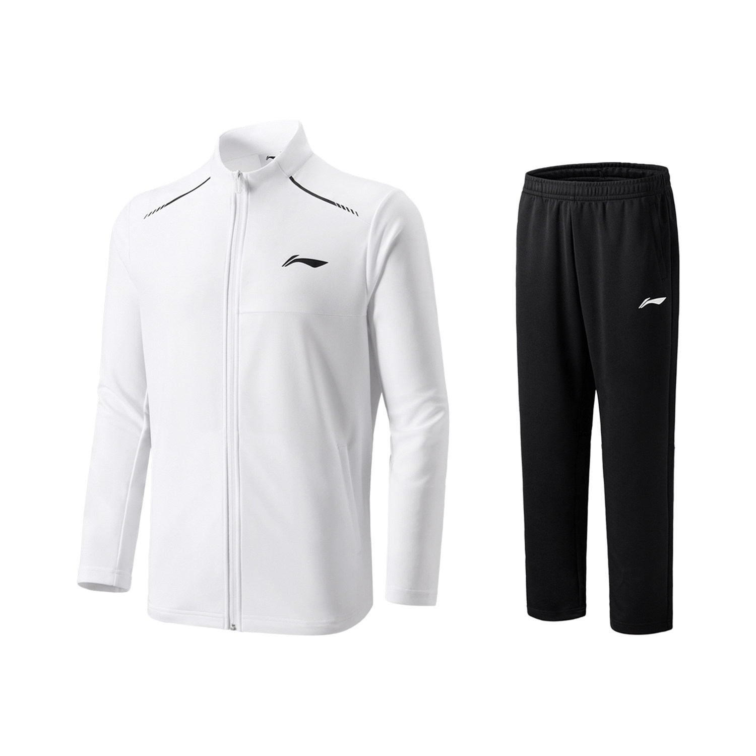 李宁羽毛球服男女训练系列运动套装长裤长袖宽松开衫卫衣外套