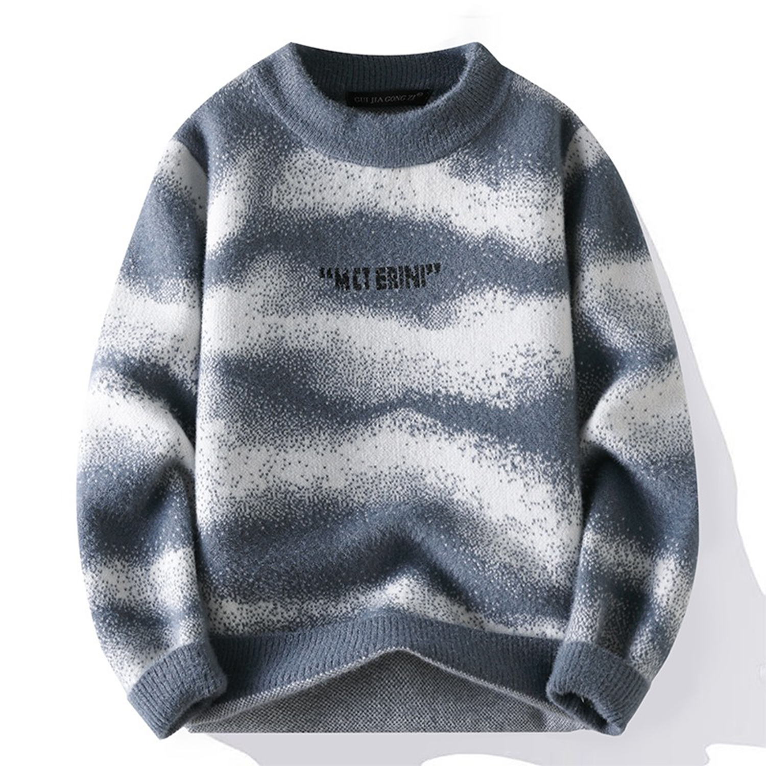 水貂绒毛衣男加厚中领内搭打底衫