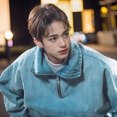 明星卓元 沅同款 男女韩剧卓沅南柱郝举重妖精金福珠拉链立牛仔外套