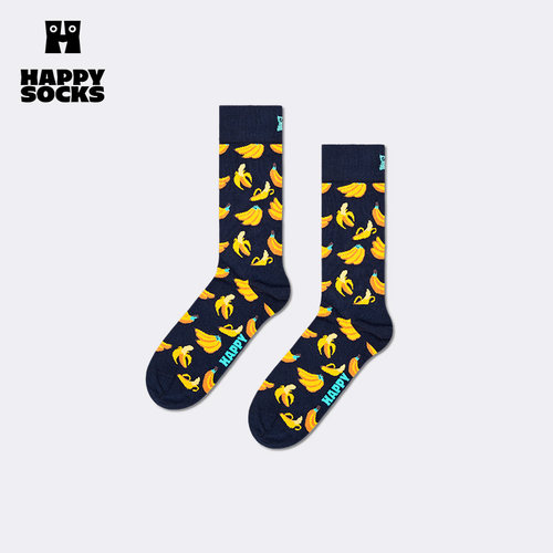 【2026春夏】Happy Socks潮牌创意袜子个性香蕉彩袜ins爆款中筒袜