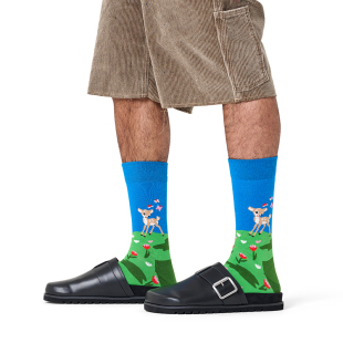 Happy 动物系列 Socks潮牌甜美可爱袜子多巴胺中筒袜 2025新品