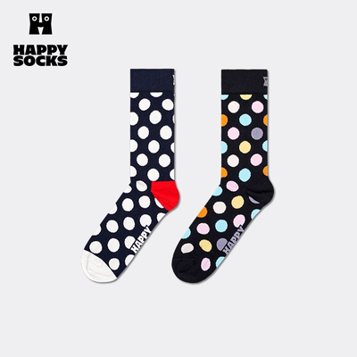 【2025新款经典系列】Happy Socks个性波点袜子时尚百搭中筒袜潮