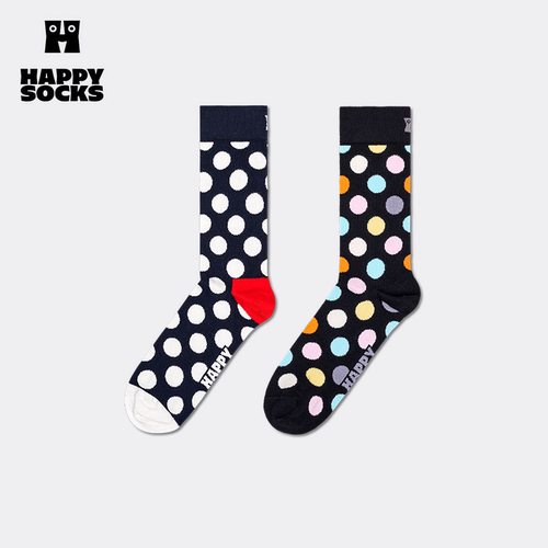 【春秋款经典系列】Happy Socks个性波点袜子时尚百搭中筒袜潮
