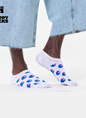 【25年新品】Happy Sock春夏袜男女款波点条纹隐形短袜低帮ins袜