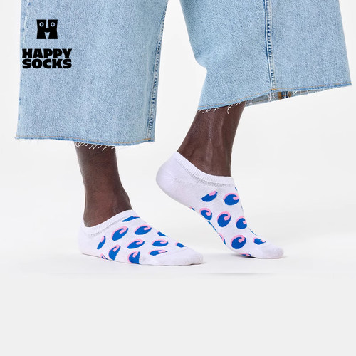 HappySocks波点条纹隐形短袜